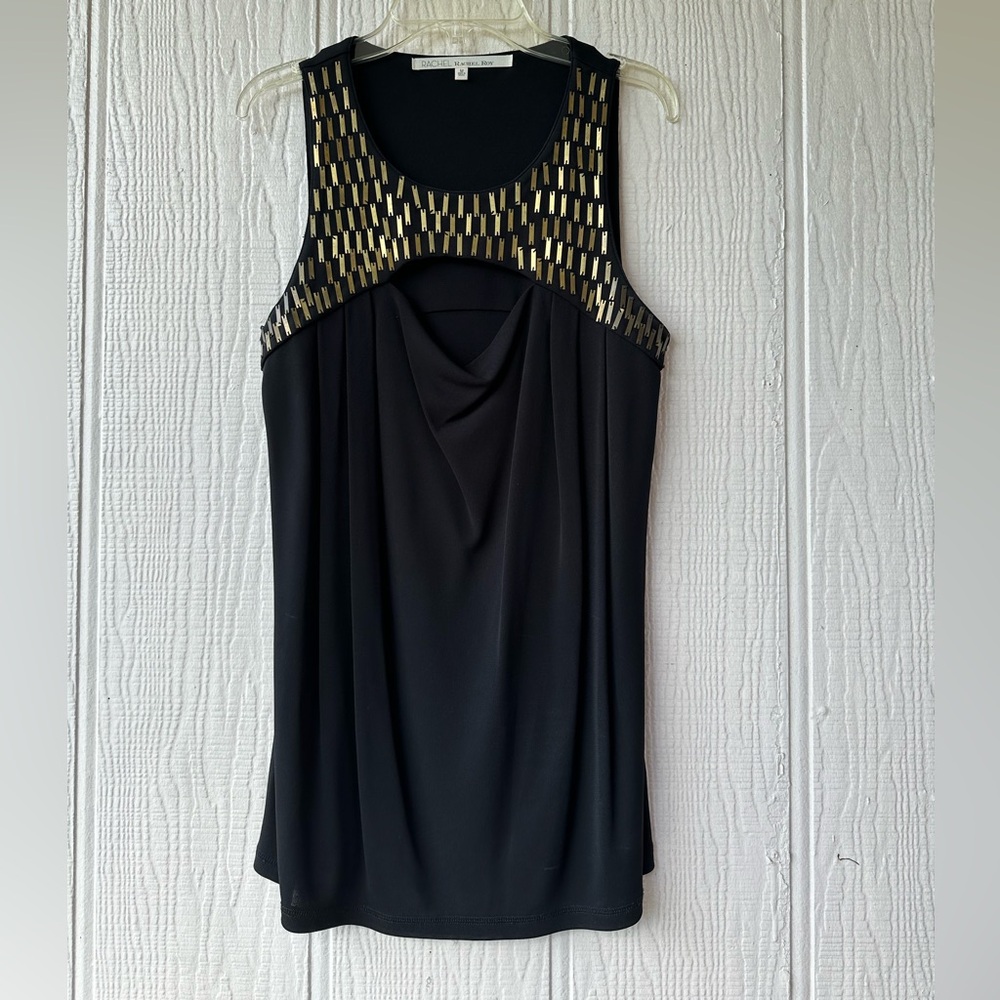 Rachel Roy Embellished Neckline Top